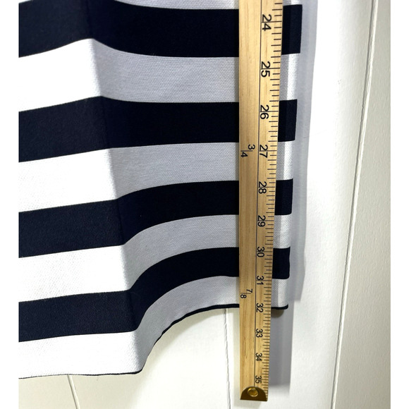 Halogen x Atlantic Pacific Blue White Nautical Stripe Sailor Pants Sz 16 Stretch - Picture 5 of 12